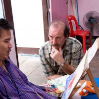 John Domont during a workshop in Thailand