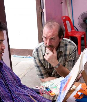 John Domont during a workshop in Thailand