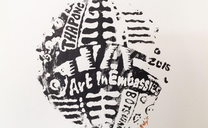Art in Embassies logo designed by workshop participant.