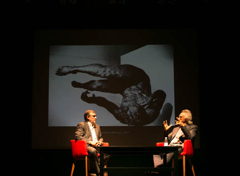 Eric Fischl during the Contemporary Conversation lecture at the National Gallery Canada
