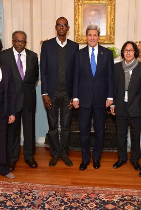 Medal of Art awardees with Secretary Kerry