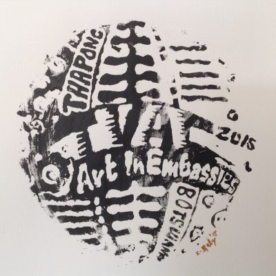 Art in Embassies logo designed by workshop participant
