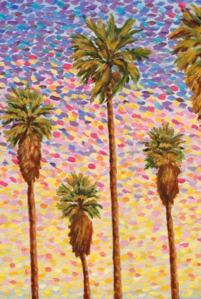 Nasreen Haroon, Palisade Palms III, 2006, Oil on canvas, Courtesy of the artist, Los Angeles, California