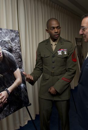 Secretary of Defense Leon Panetta at the Serving Abroad awards
