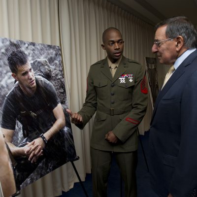 Secretary of Defense Leon Panetta at the Serving Abroad awards