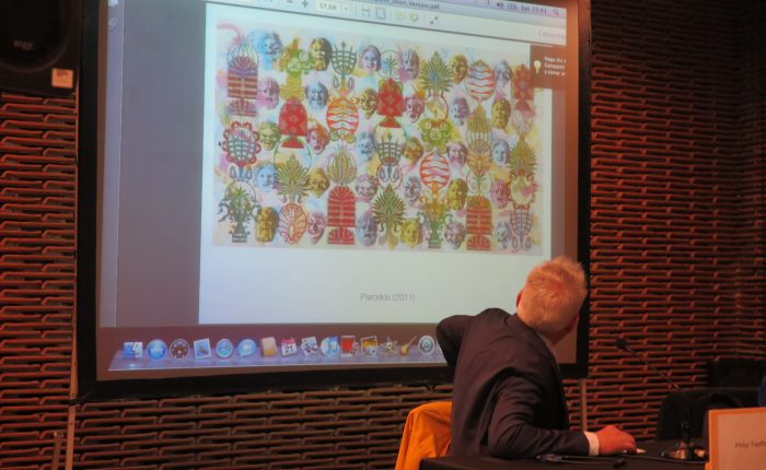 Philip Taaffe lectures in Madrid