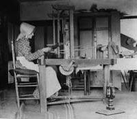 James A. Hibben, Shaker Sister Weaving, Photograph, 8 x 10 in.  (20.3 x 25.4 cm), Collection:  Shaker Village of Pleasant Hill, Kentucky