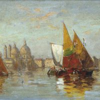 C. Myron Clark, Grand Canal, Venice, Oil on canvas, Image:  10 x 14 in.  (25.4 x 35.6 cm), The Dicke Collection, New Bremen, Ohio