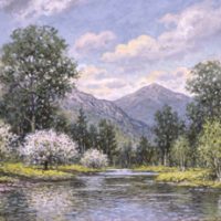William F Paskell, Mount Kearsarge in Spring, Oil on canvas, framed:  25.5 x 29.5 in.  (64.8 x 74.9 cm); image: 20 x 24 in.  (50.8 x 61.0 cm), 
Courtesy of John J. and Joan R. Henderson, Center Harbor, New Hampshire