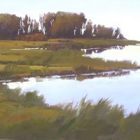 Gregory D Stocks, On the Marsh, Oil on canvas, 16 x 20 in.  (40.6 x 50.8 cm), Courtesy of the artist and The Basalt Gallery, Basalt, Colorado