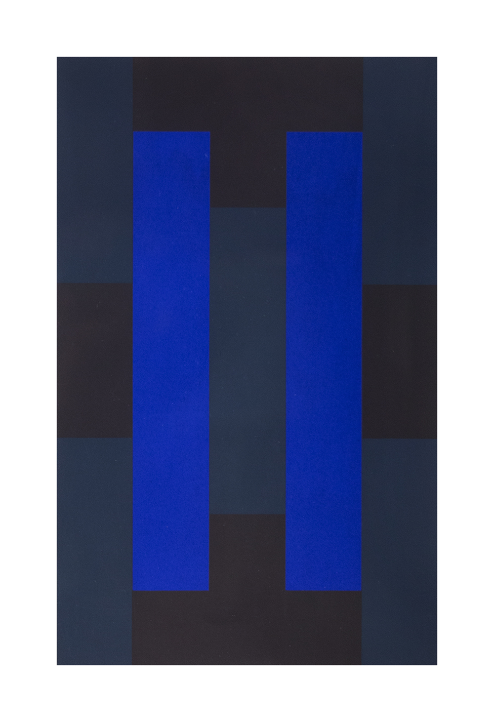 Black square another, screenprint on paper 2 works by Ad Reinhardt