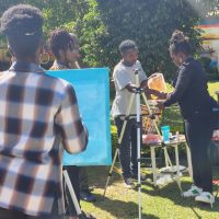 In Lilongwe, Davis and Jean-Pierre led a workshop for a number of Malawian professional artists.