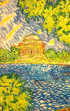 Jefferson Memorial with Scaffolding