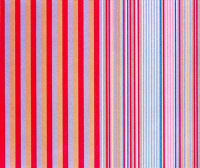 Gene Davis, Royal Canoe, Silkscreen, Overall: 41 x 46 1/2 x 1 1/2 in. (104.1 x 118.1 x 3.8 cm), Collection of Art in Embassies, Washington, D.C.